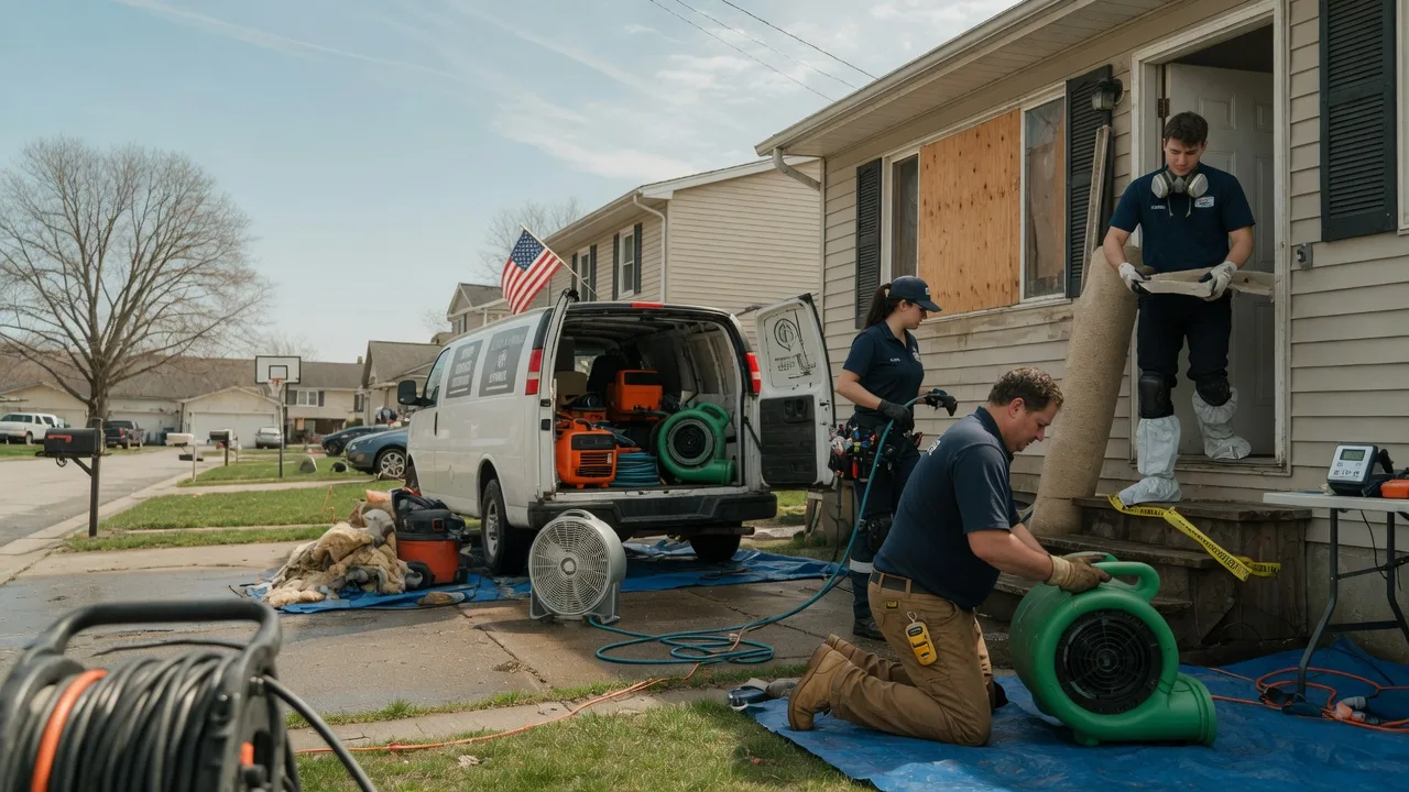 Water Damage Restoration in Bellville, OH near me